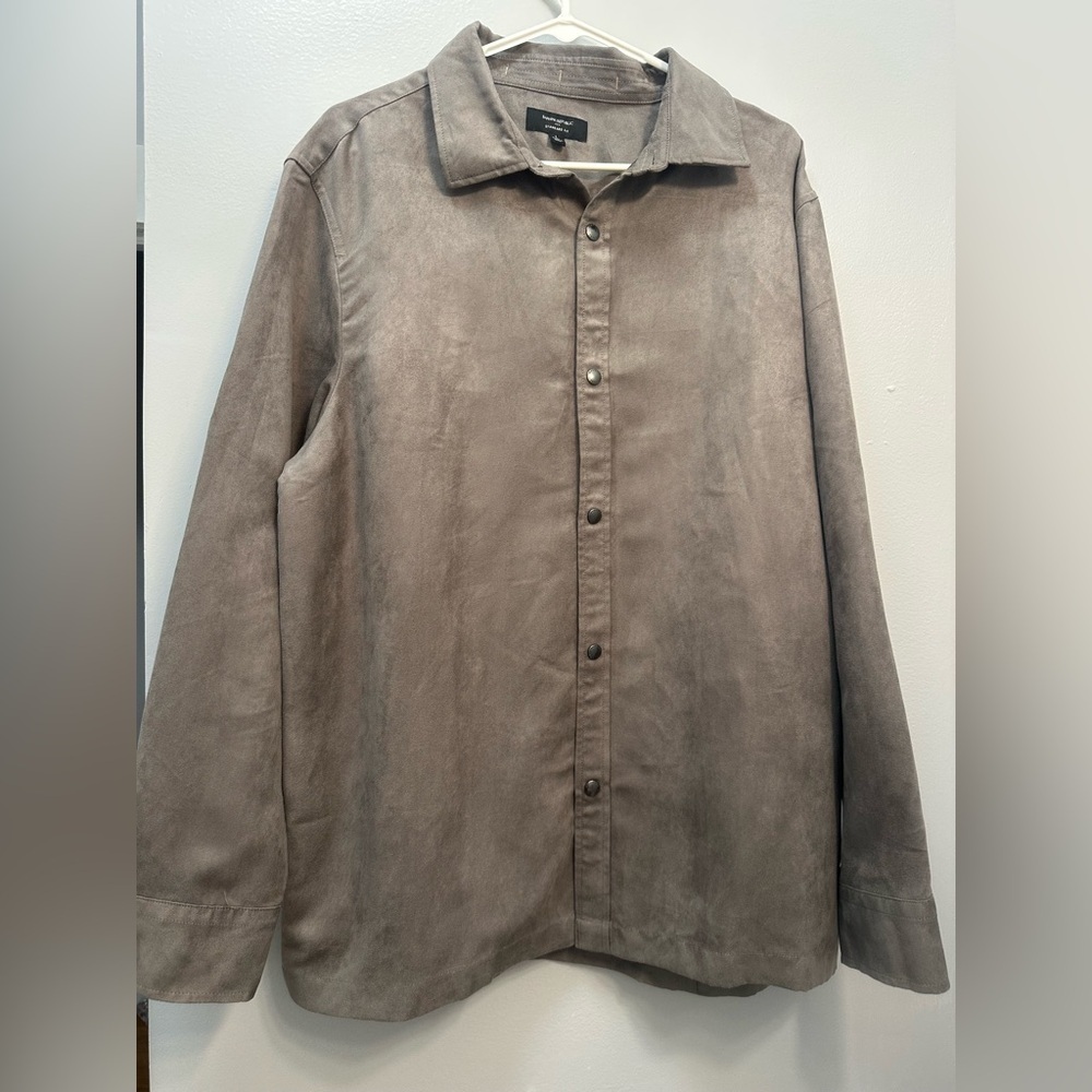 Banana Republic Men's Taupe Button-Up Jacket